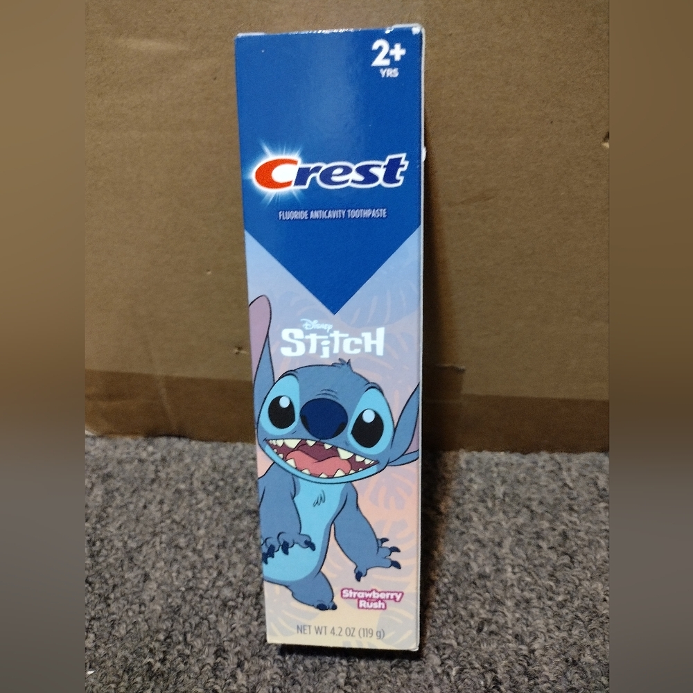 Crest Kids Toothpaste with Stitch Design - Blue and Pink